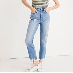 Madewell Classic Straight Leg Distressed Jeans Sz 28